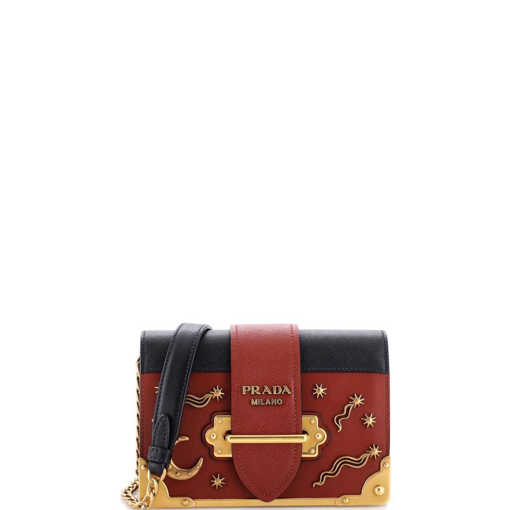 Prada Cahier Crossbody Bag Embellished #259493P17B